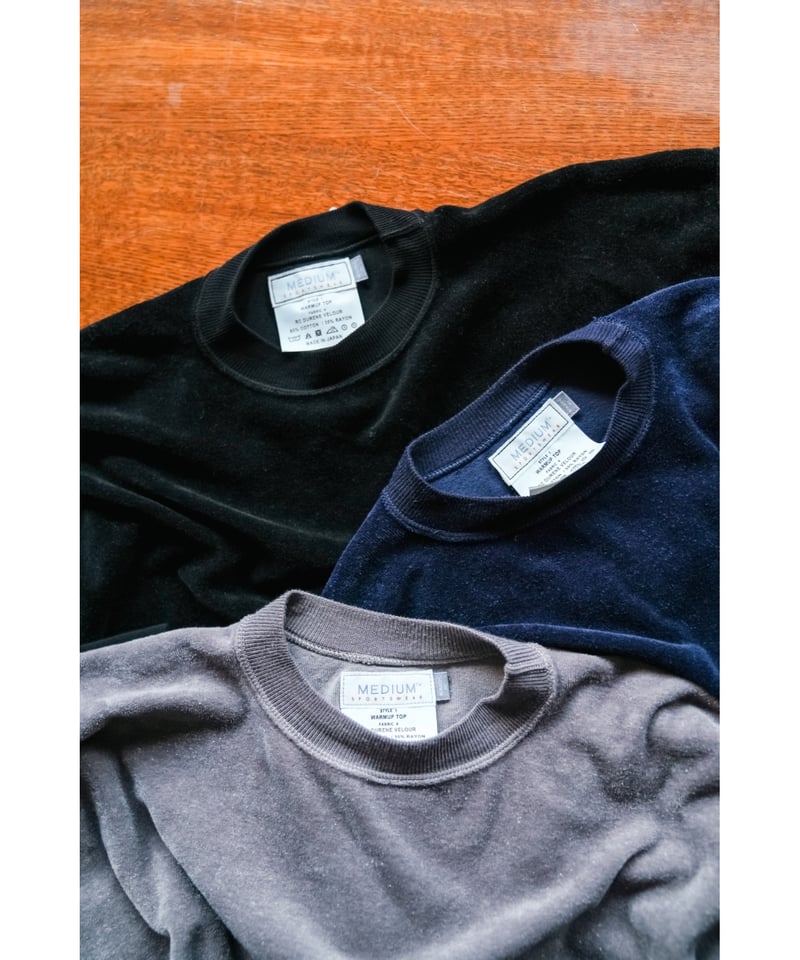 トップス MEDIUM SPORTSWEAR WARMUP VELOUR BK MEDIUM SPORTSWEAR WARMUP VELOUR BK
