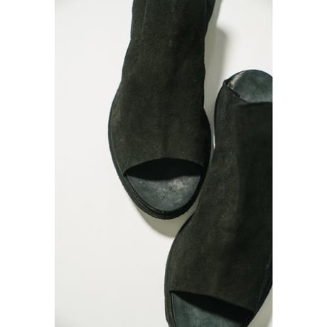 GUIDI "E29C" KANGAROO REVERSE OPEN TOE / FLAT SOLE LEATHER
