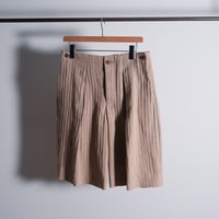 LEA BOBERG A.P. SHORTS - JAPANESE VINTAGE LINEN HERRINGBONE
