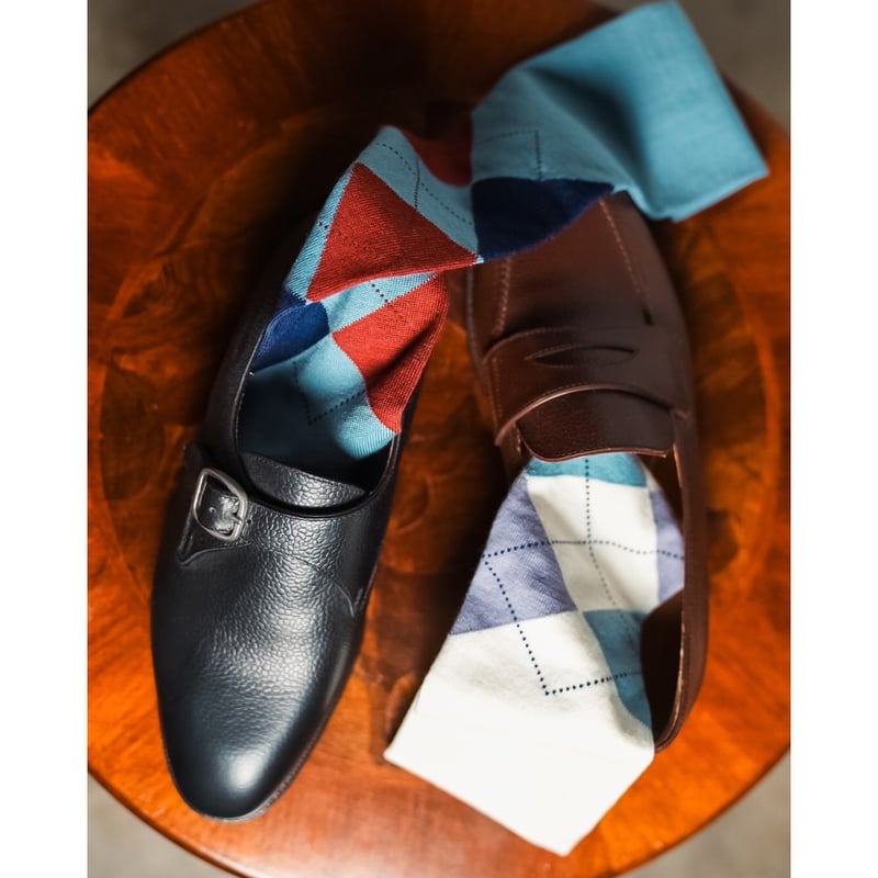 MAATEE&SONS ARGYLE LONG SOCKS | MusterWerk