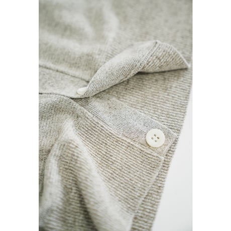 Olde H&Daughter LINEN SILK PLAIN STITCH V NECK C/D