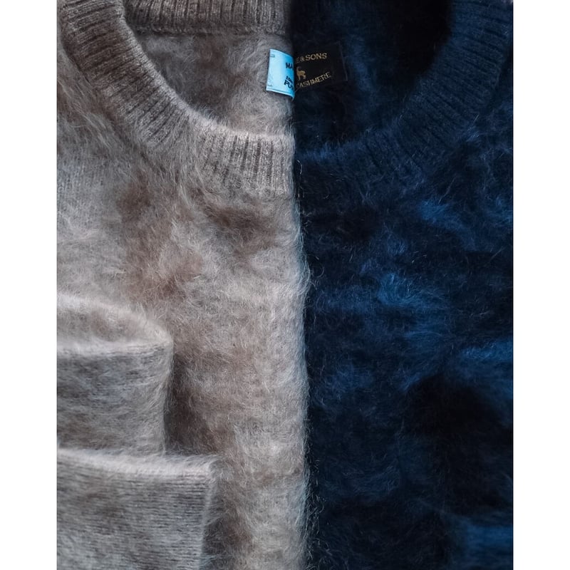 MAATEE&SONS CASHMERE SHAGGY P/O SWEATER | Muste