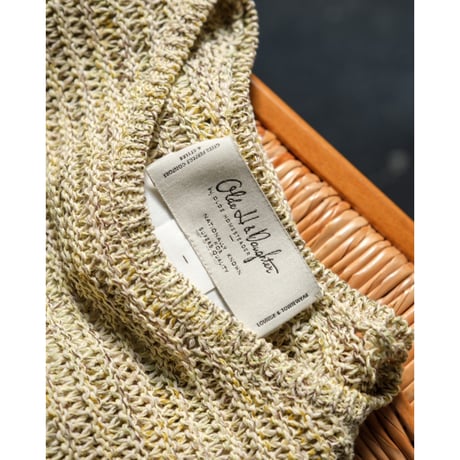 Olde H&Daughter COTTON WRAP STITCHES BOAT NECK P/O