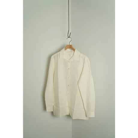 Aquellos Ojos Verdes Ex.Ethnic grosgrain Classic open collar shirt