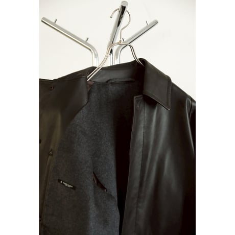 MAATEE&SONS SPANISH LAMB 裏カシミヤ LEATHER HALF COAT
