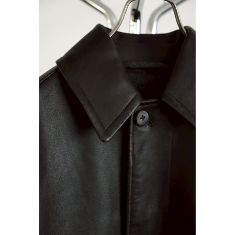 MAATEE&SONS SPANISH LAMB 裏カシミヤ LEATHER HALF COAT