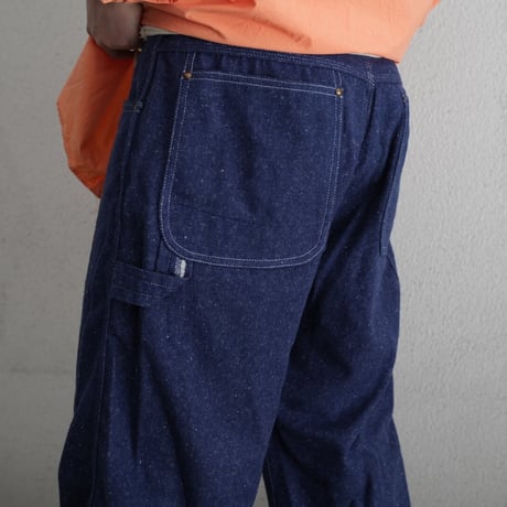 MAATEE&SONS Ex. BRUSHED SILK DENIM PAINTER PANTS