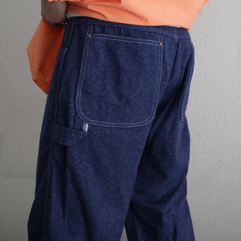 MAATEE&SONS Ex. BRUSHED SILK DENIM PAINTER PANT