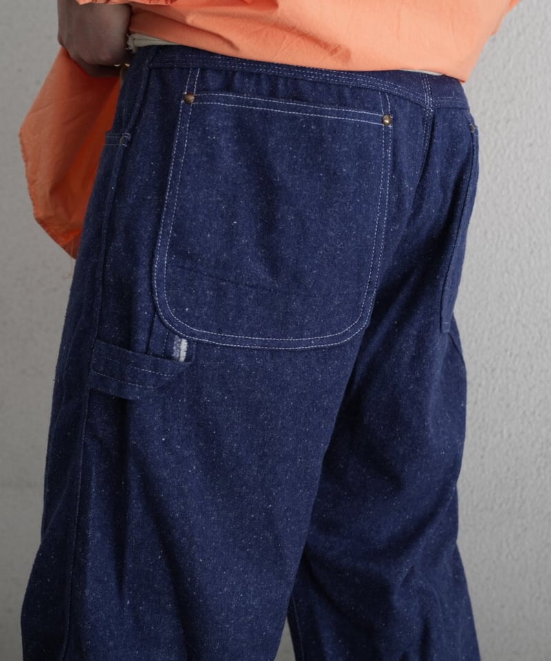 MAATEE&SONS Ex. BRUSHED SILK DENIM PAINTER PANT