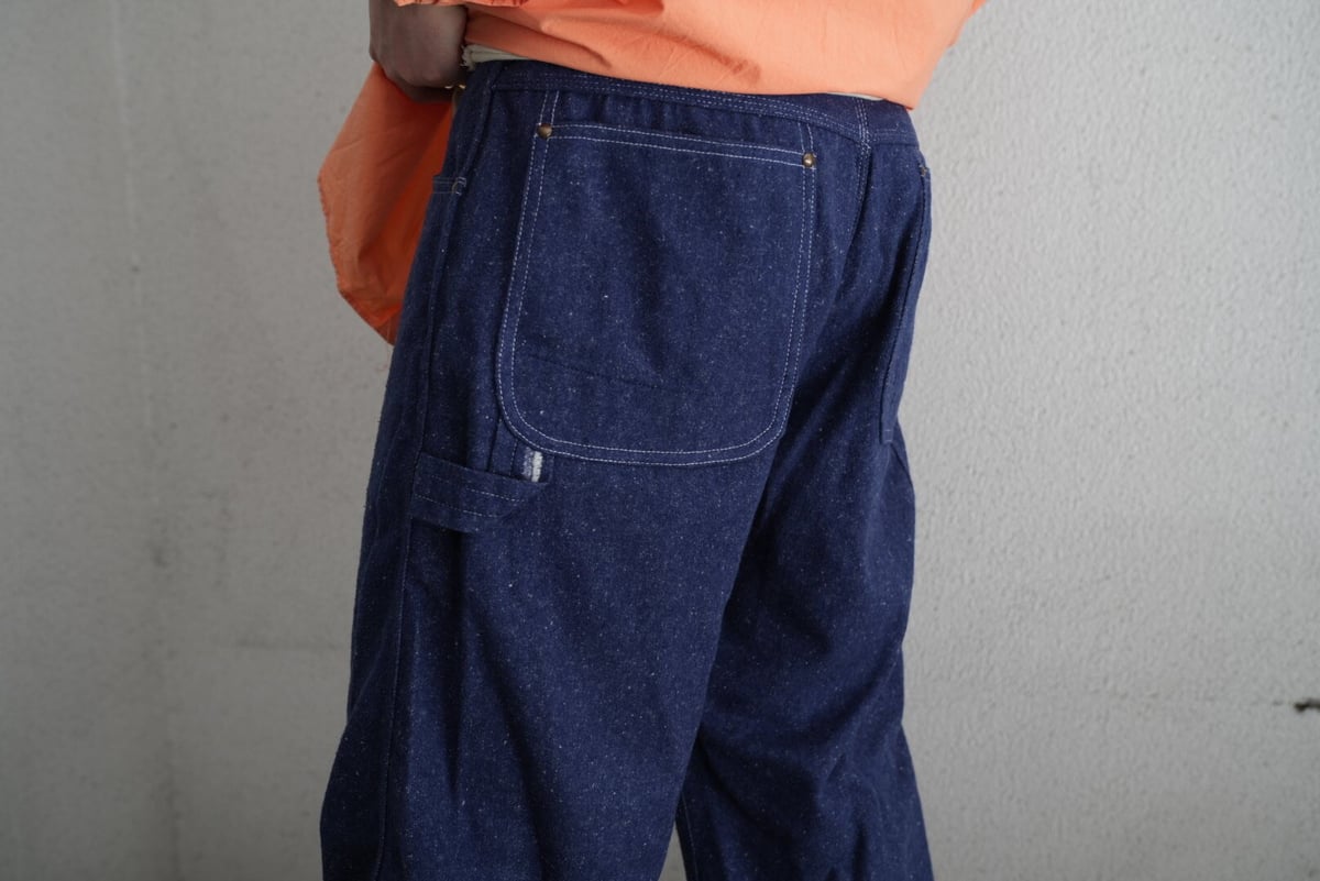 MAATEE&SONS Ex. BRUSHED SILK DENIM PAINTER PANT