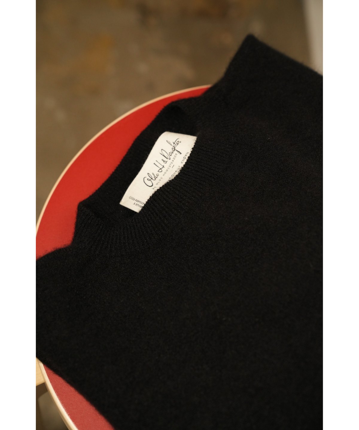Olde H & Daughter AGED CASHMERE PLAIN STITCH CA