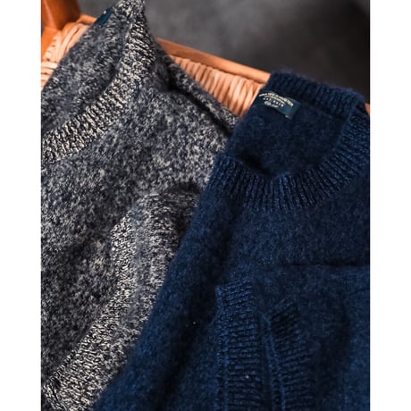 MAATEE&SONS Ex. CASHMERE SHAGGY 2  P/O SSLEEVE SWEATER