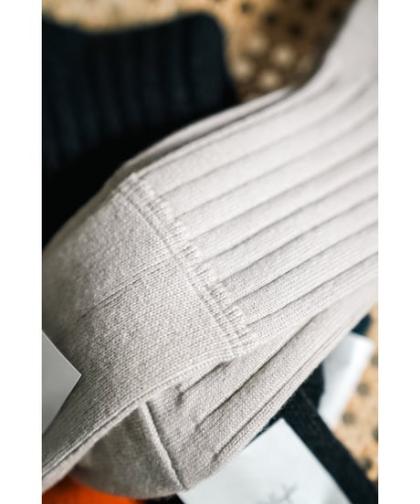 Olde H & Daughter CASHMERE RIB SOCKS