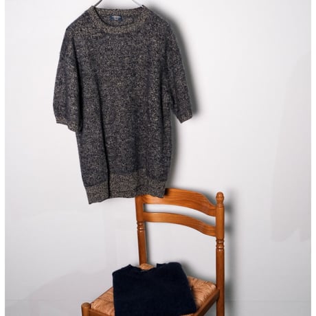 MAATEE&SONS Ex. CASHMERE SHAGGY 2  P/O SSLEEVE SWEATER