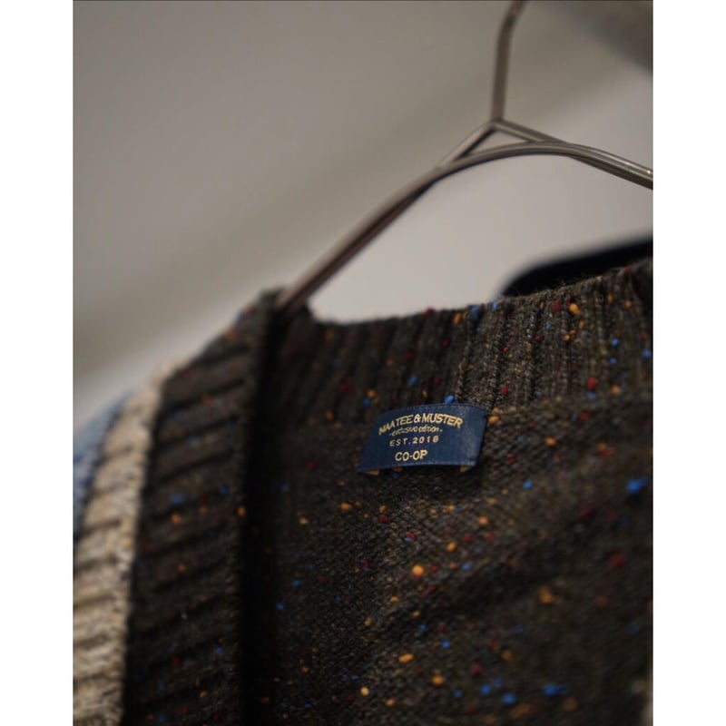 MAATEE&SONS Ex. COLOR NEP CASHMERE CARDIGAN | M