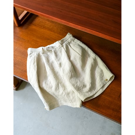 MAATEE&SONS Ex. SHORT TROUSER  "Italian 生Hemp Gabardine"