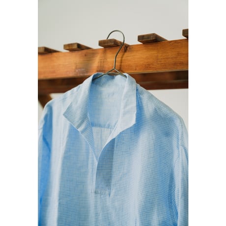 Bourrienne Paris X Ex. SCULPTEUR LIN CHECKS BLUE