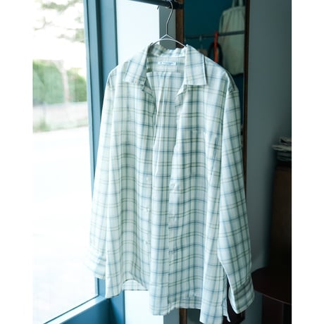 MAATEE&SONS  "H"WOOL OPEN COLLAR SHIRTS