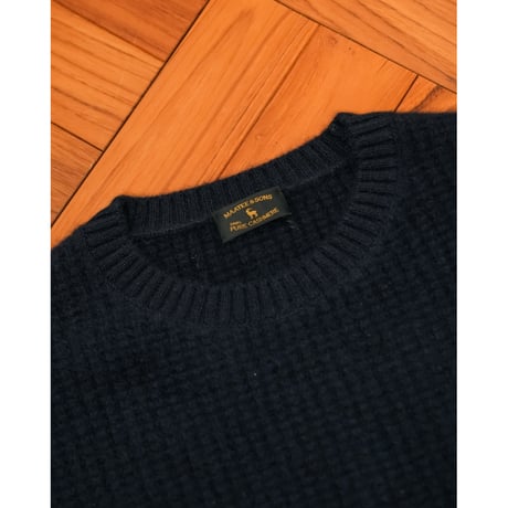 MAATEE&SONS BABY CASH WAFFLE SWEATER