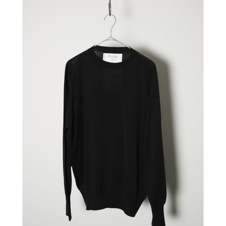 Olde H & Daughter SILK PLAIN STITCH CREW NECK P/O