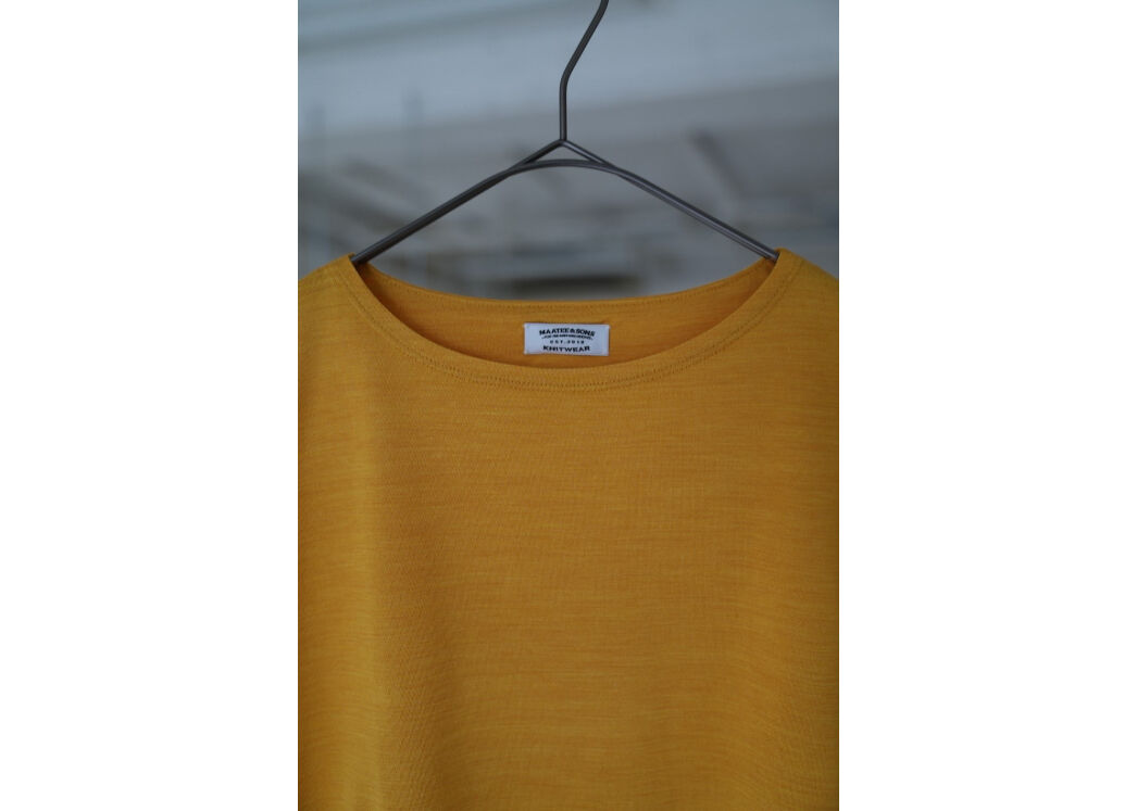 MAATEE&SONS WASHABLE SILK BOAT NECK P/O | Muste