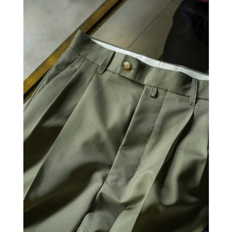 THE CLASIK WOOL MOHAIR SILK TROPICAL 2PLEATS TROUSERS