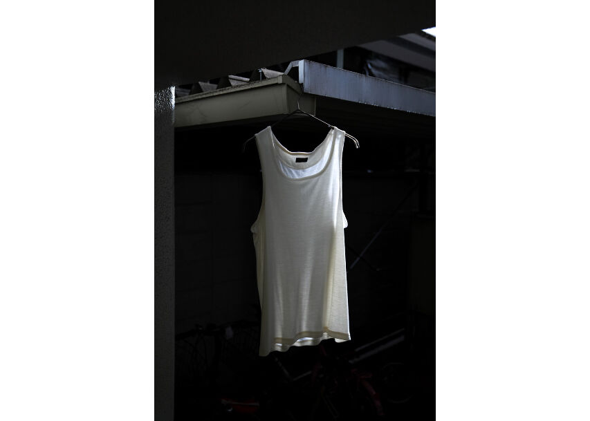 MAATEE&SONS Ex. WASHABLE SILK RIB TANK TOP | Mu...