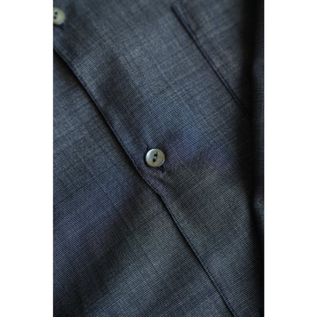 MAATEE&SONS  "H"WOOL/SILK  OPEN COLLAR フリンジ