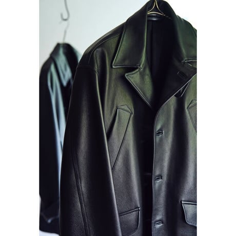 MAATEE&SONS LAMB LEATHER ARMY JACKET
