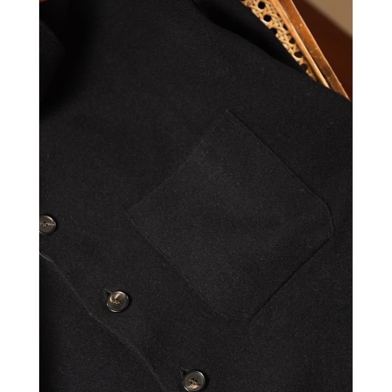 The CLASIK MILLED FINE WOOL SHIRT CARDIGAN | Mu