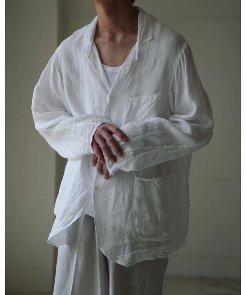 極美品】TOWAVASE Frais linen jacket (multi) TOWAVASE Frais linen