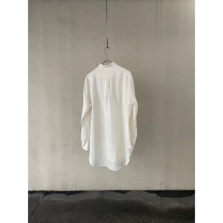 Aquellos Ojos Verdes Ex. DRESSED LINEN BAND COLLAR LONGTAIL SHIRTS