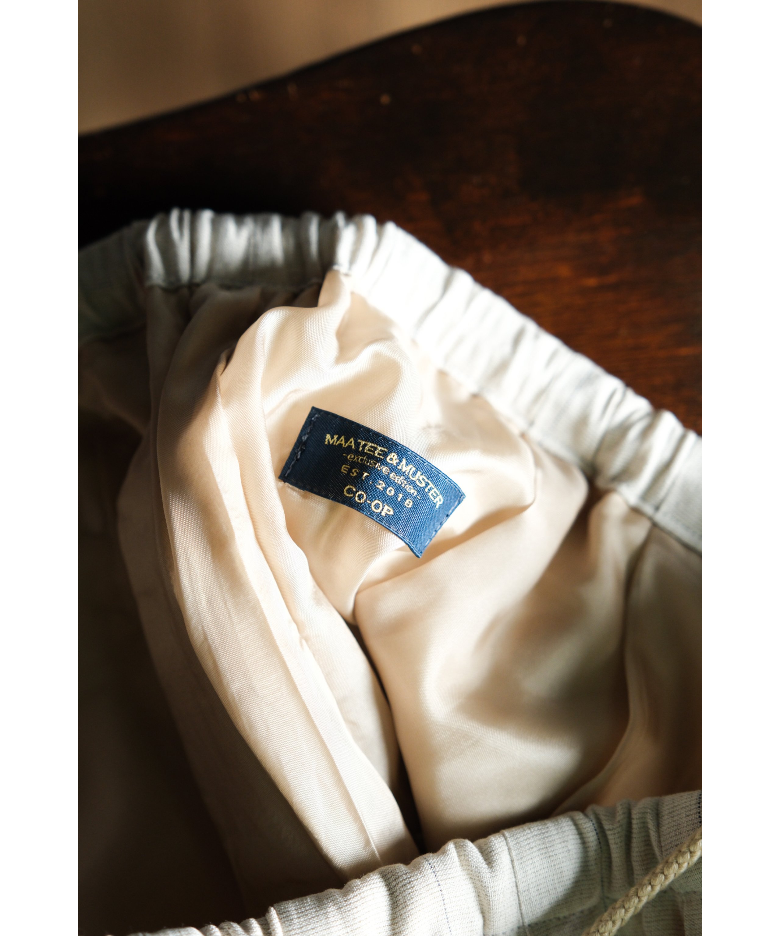 MAATEE&SONS Ex. C/Li STRIPE EASY SHORTS | Muste