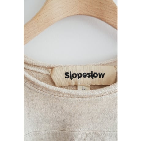 slopeslow  Cotton/Linen Light French terry Crew Neck