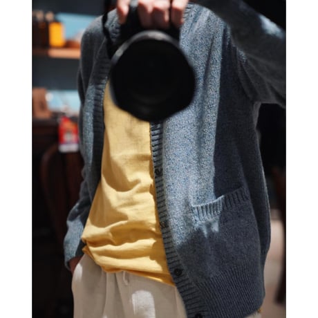 MAATEE&SONS Ex. COLOR NEP CASHMERE CARDIGAN