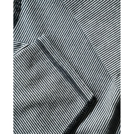 Olde Homesteader "YOUTH" MOIRE STRIPE JERSEY CREW NECK LONG SLEEVE
