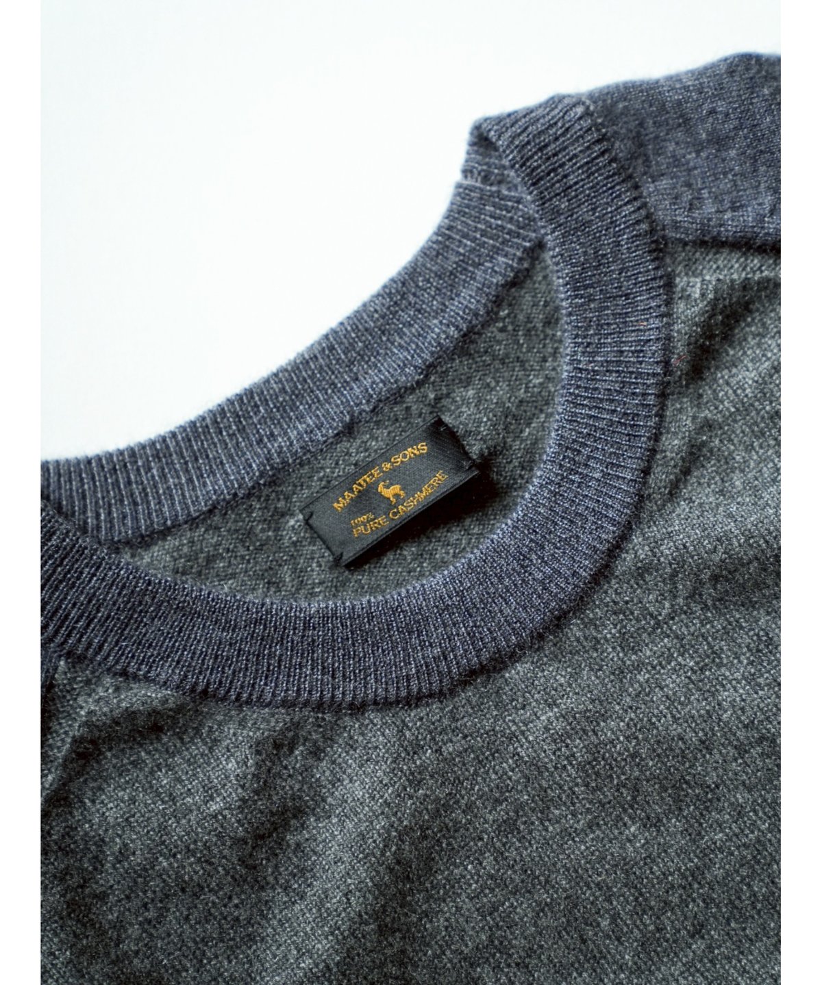 MAATEE&SONS COMBI P/O CREW NECK SWEATER | Muste