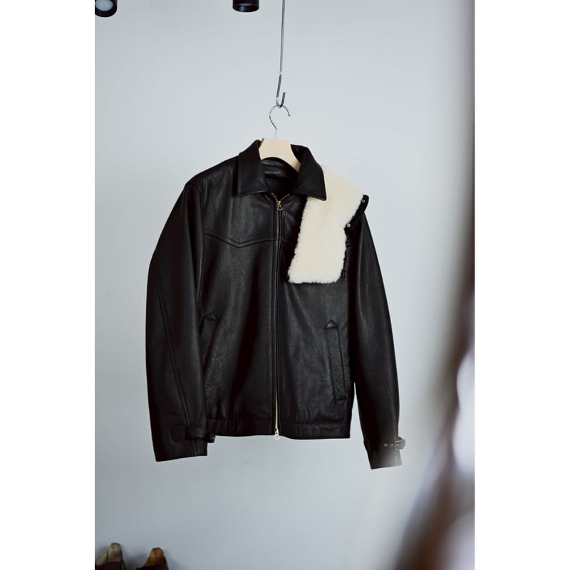 MAATEE&SONS Ex. DEER LEATHER JK 襟MOUTON | Muste