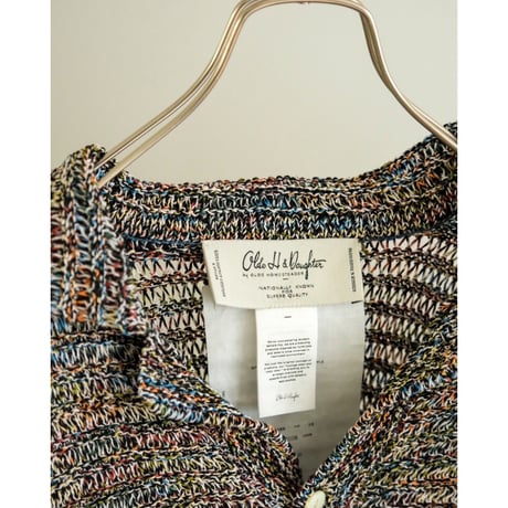 Olde H&Daughter COTTON WRAP STITCHES CARDIGAN