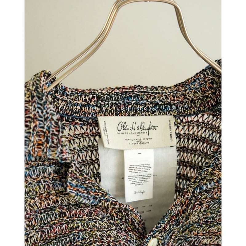Olde H&Daughter COTTON WRAP STITCHES CARDIGAN |