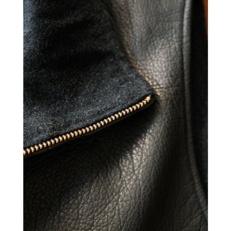 MAATEE&SONS DEAR LEATHER VEST 裏カシミヤ