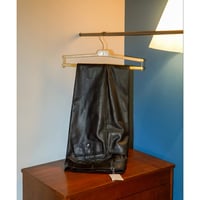 BIBOJA High Waisted Flare Trousers - LAMB LEATHER