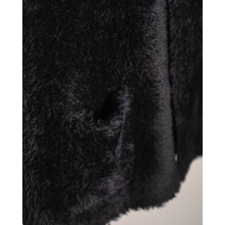 walenode Ex. Royal baby alpaca Hand spinning fur Vest