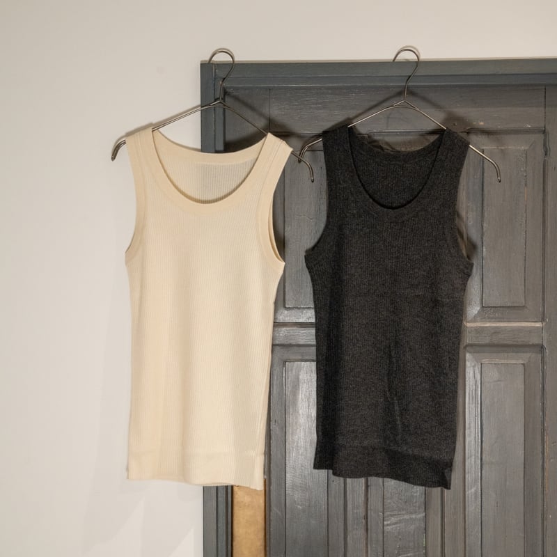 PICEA Ex. BABY CASHMERE RIB TANK TOP | MusterWerk PICEA Ex. BABY CASHMERE RIB TANK TOP | MusterWerk