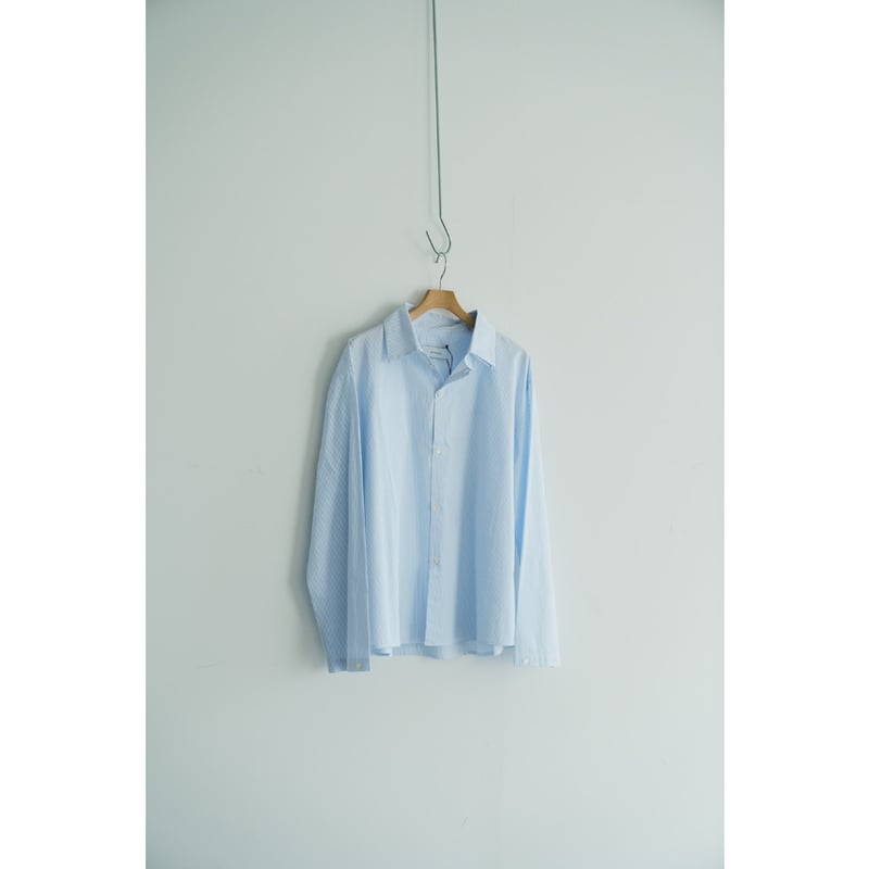 Lea Boberg CL Shirts ブルーストライプシャツSize5 LEA BOBERG S.C. SHIRT - BRITISH COTTON | Muster
