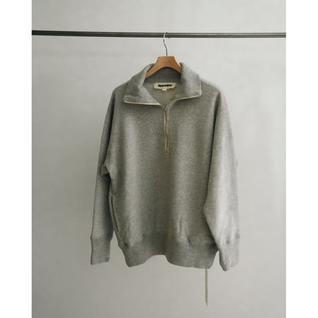 Slopeslow Ex.WOOL FRENCH TERRY HALF ZIP SWEATSHIRT