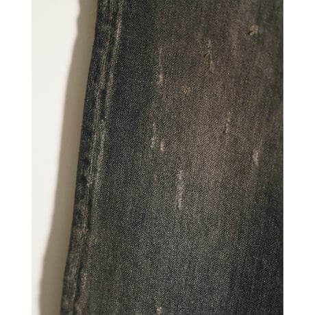 ANCELLM AGING TAPERED 5P DENIM PANTS