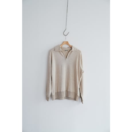 slopeslow  Cotton/Linen Light French terry Half Zip