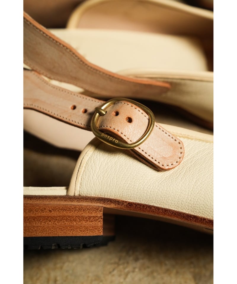 Post Production Ex. 白鞣しGoat Face Sandal | Muste Post Production Ex. 白鞣しGoat Face Sandal | Muste