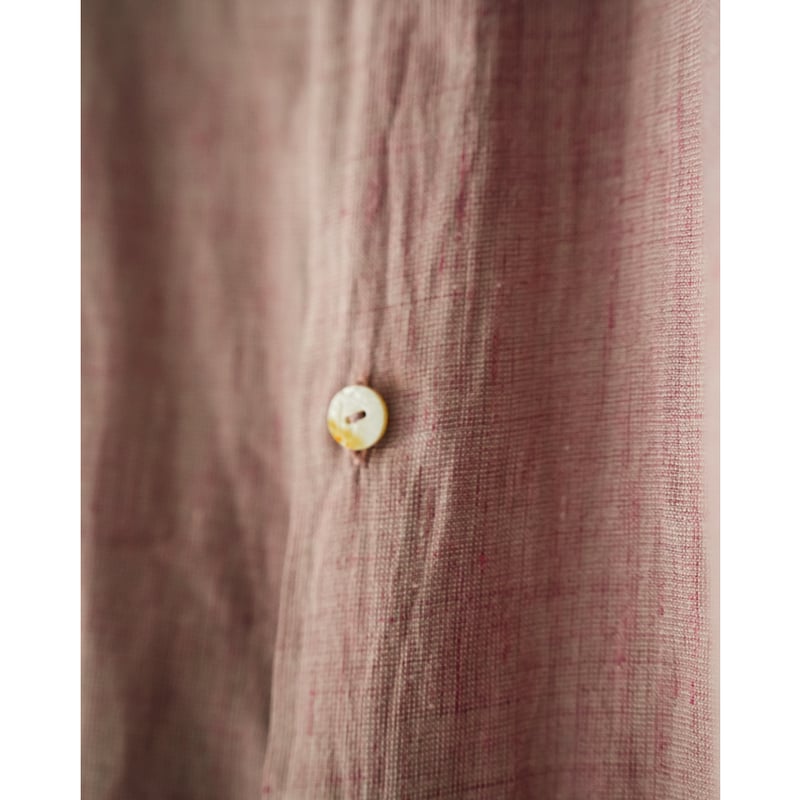 サイズ3 マーティーアンドサンズ リネンフリンジシャツ 鉄焙煎 MAATEE&SONS LINEN FRINGE SHIRTS 鉄焙煎 | MusterWerk